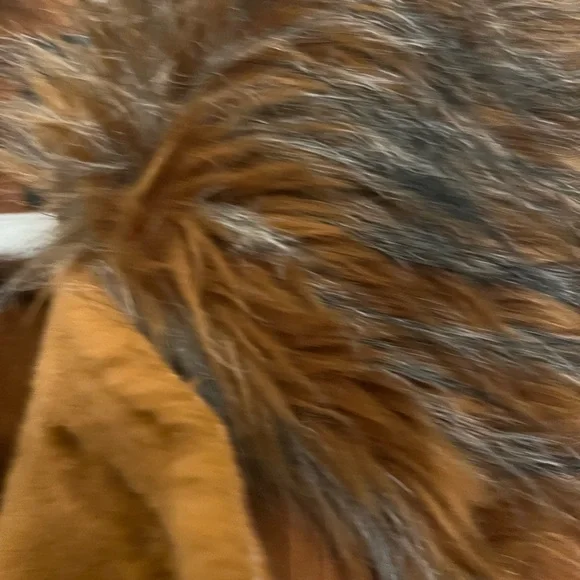 Rachel Zoe Brown Suede fur Coat Size M - Picture 6 of 16